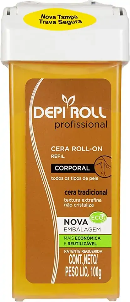 Cera Depilatória Roll On Tradicional Corporal Depi Roll Profissional 100g