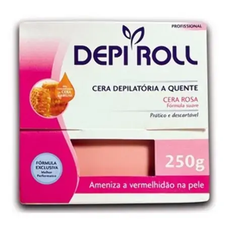 Cera Quente Depi Roll Rosa Pote