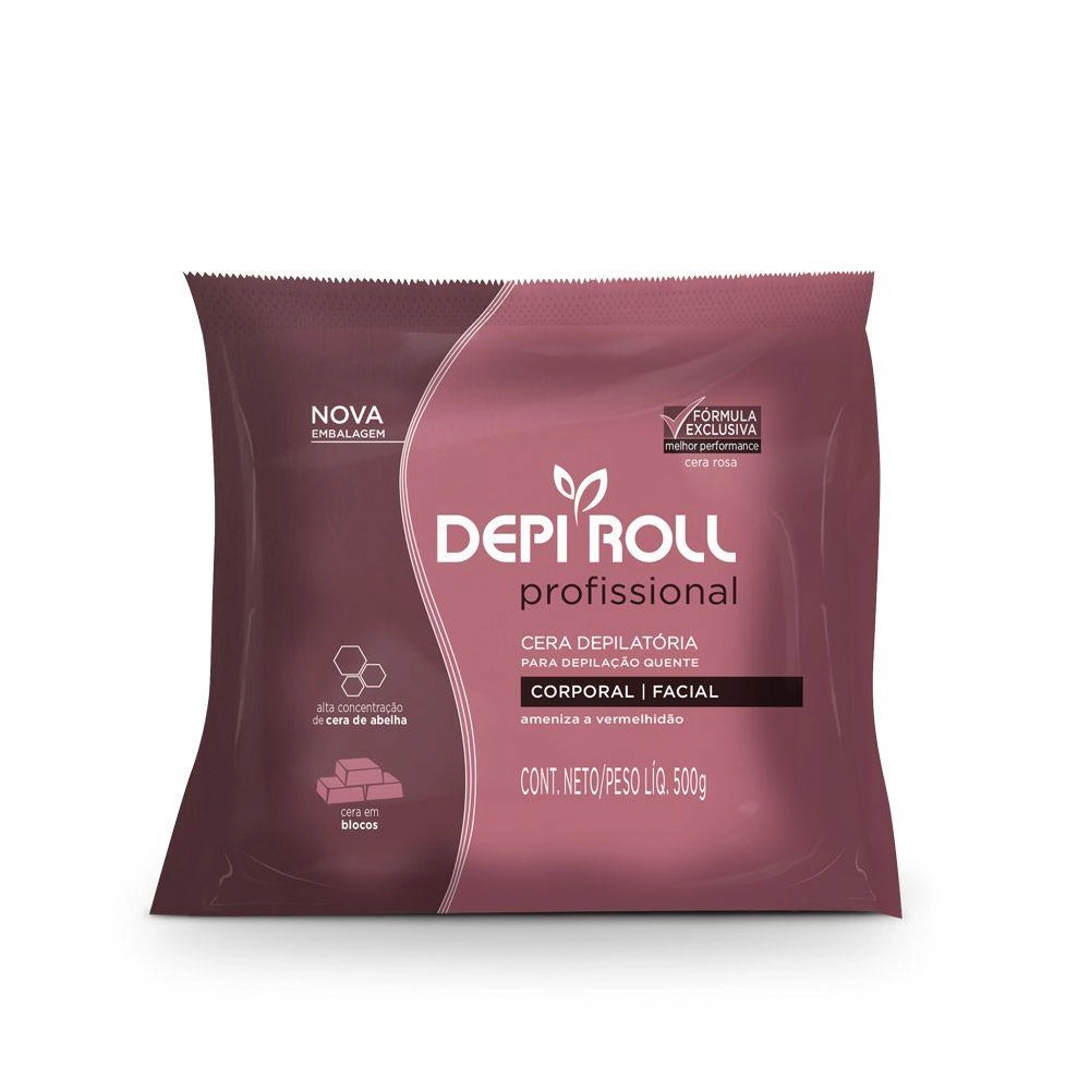 Cera Quente Depi Roll Rosa Pote