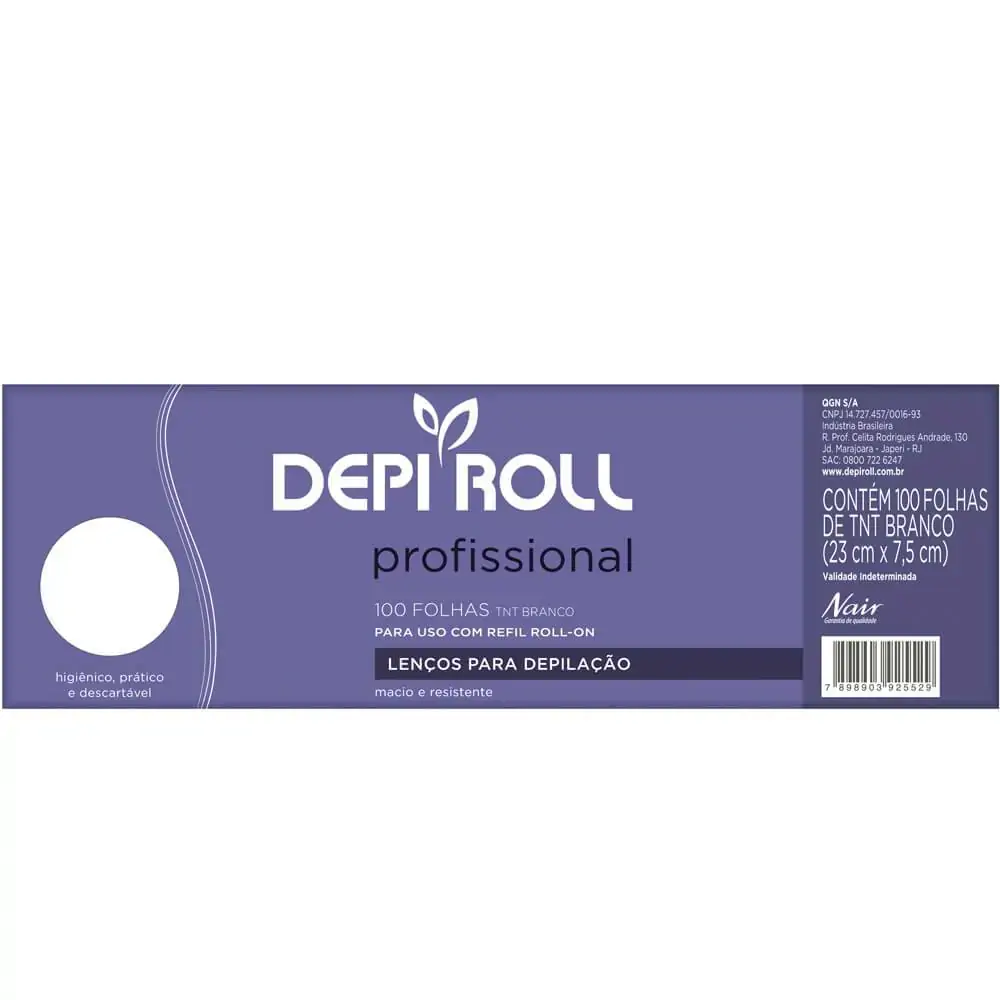Lencos P/ Depilacao 100folhas Depi Roll