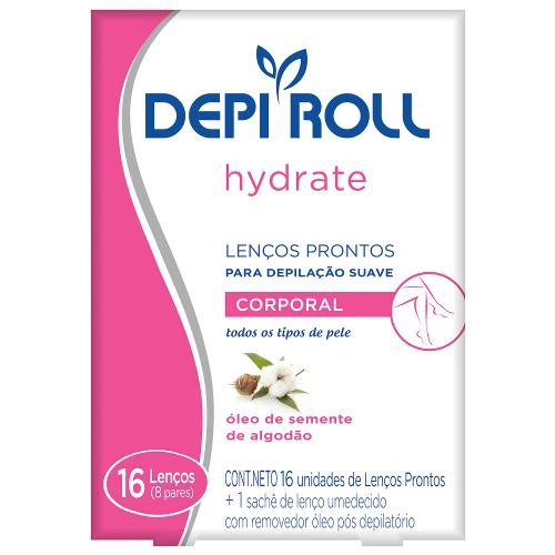 Lenços Prontos Corporais Depi Roll 16unidade