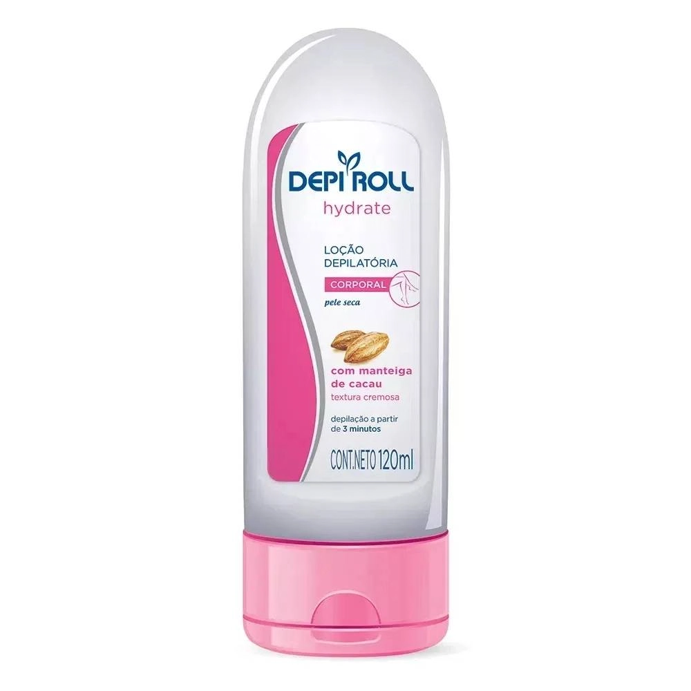 Loção Depilatória Corporal Depi Roll Hydrate Frasco 120ml