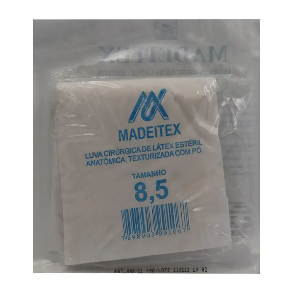 Luva Latex Cir Madeitex 8,5 Esteril