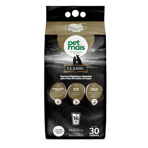 Tapete Higiênico Classic Petmais 30 unidades