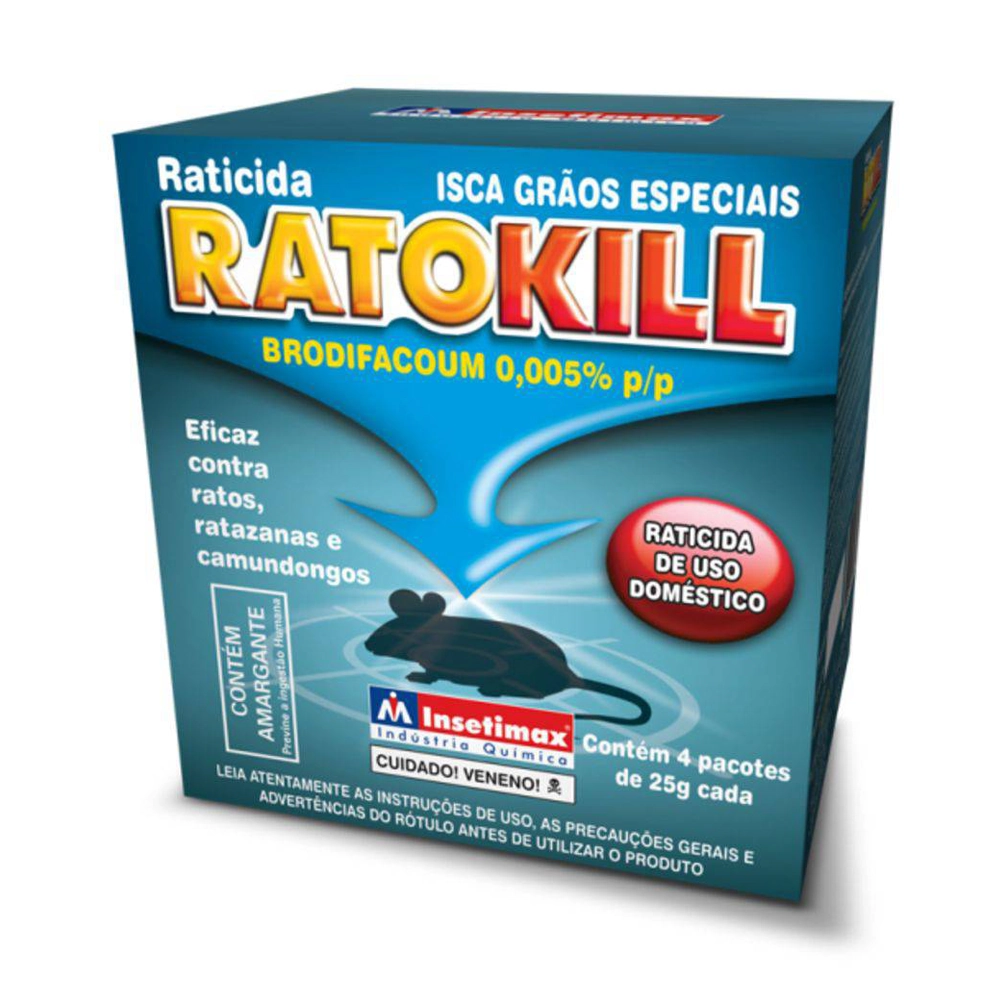 Raticida Cereais Ratokill 25g