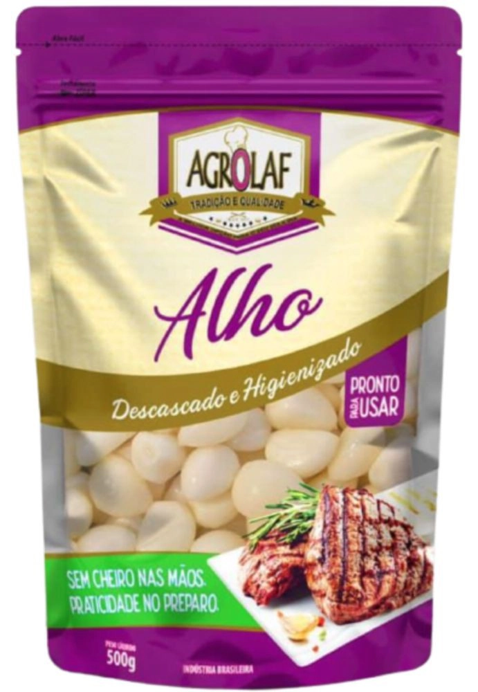 Dente De Alho Descascado E Higienizado 500g
