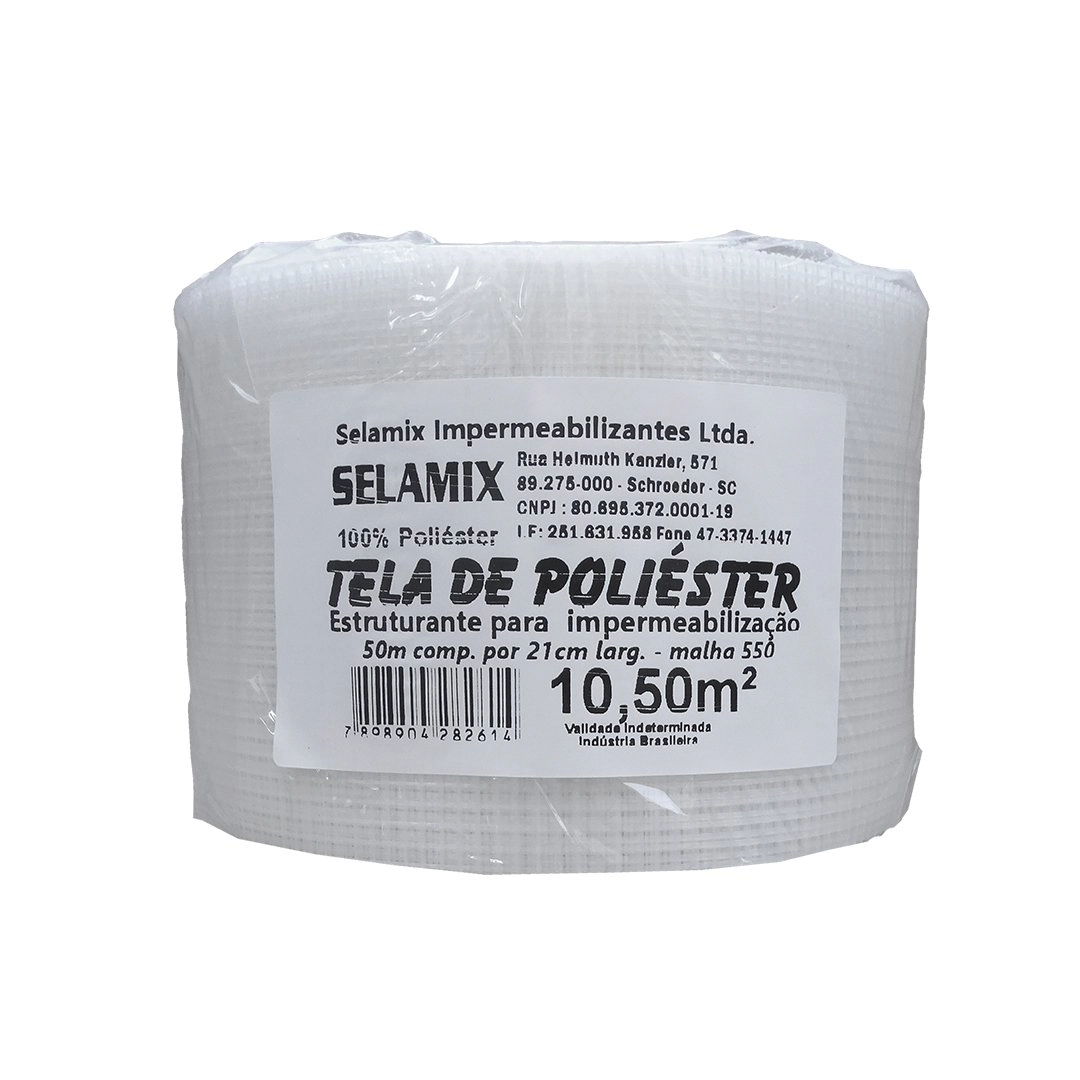 Tela Poliester 550 2x2mm Largura 21 Cm X 50 Metros De Comprimento