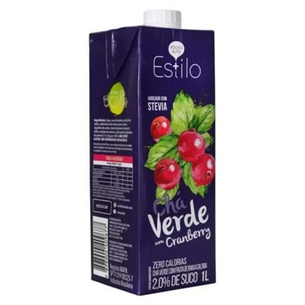 Chá Verde Com Cranberry 1l Estilo