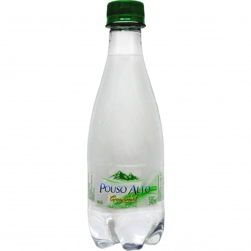 água Mineral Natural Com Gás Pouso Alto Gourmet Garrafa 340ml