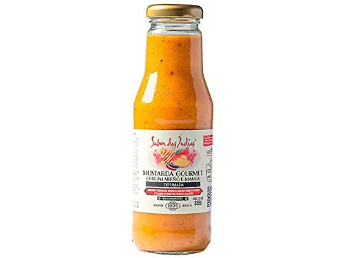 Mostarda Defumada Jalapeno Manga Vegano 335g Sabor Índias