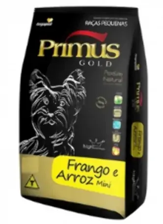 Alim Caes Primus Gold 3kg Frango Arroz Mini