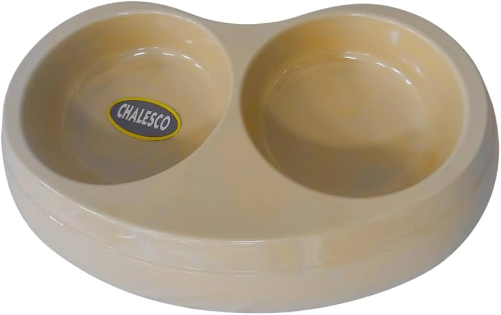 Comedouro Duplo Pequeno Chalesco