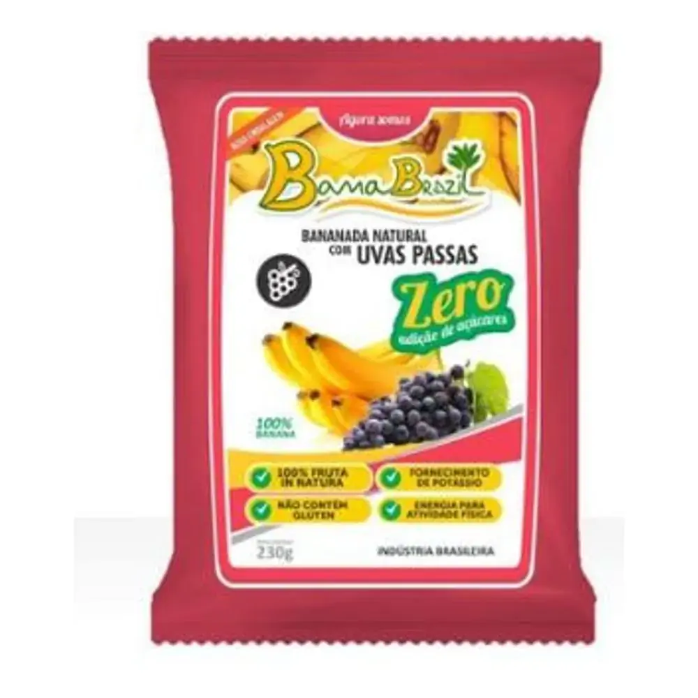 Bananada Nutrilac C/uva Passas 230g.
