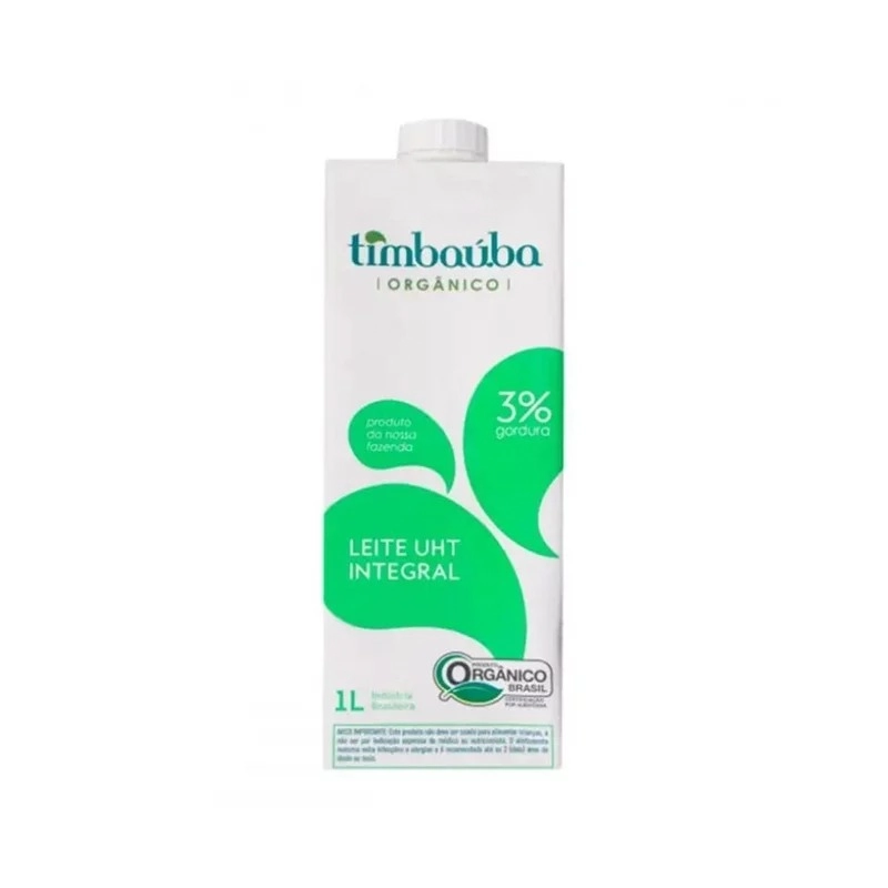 Leite Integral Orgânico TIMBAÚBA Garrafa 1L