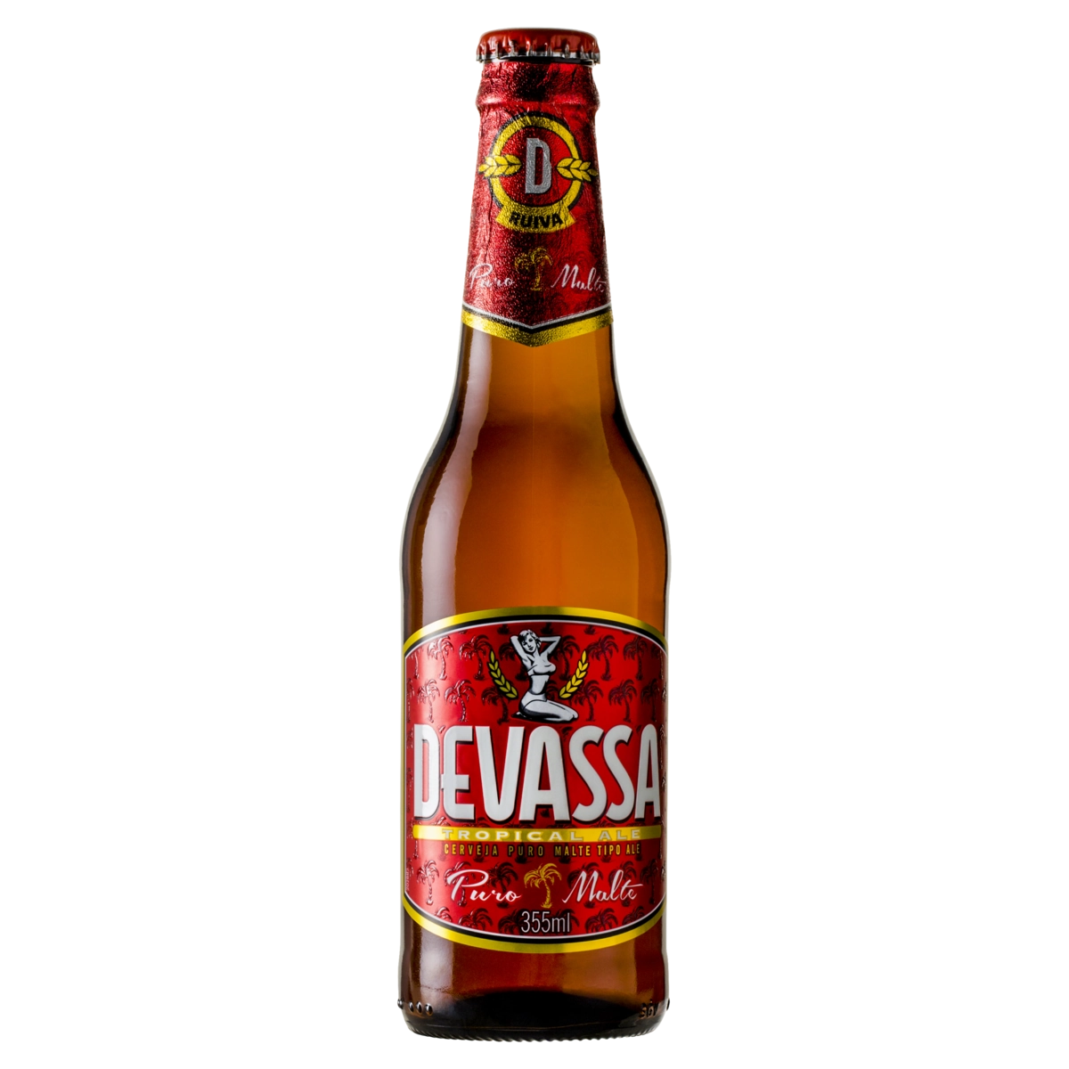 Cerveja Ale Puro Malte Ruiva Devassa Tropical Garrafa 355ml