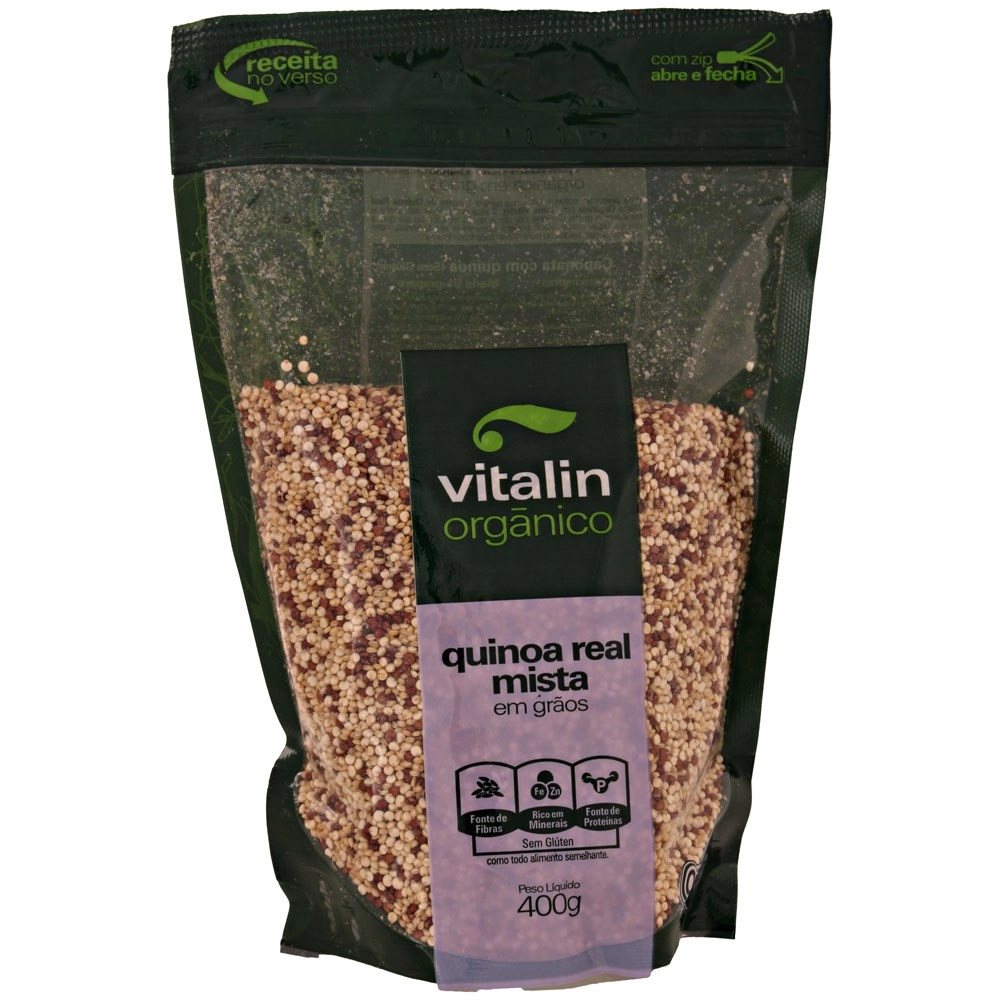 Quinua Real Mista Em Grãos Vitalin Orgânico