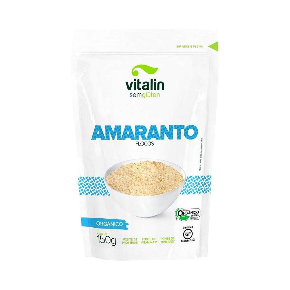 Flocos De Amaranto Orgânico Vitalin Pouch 150g