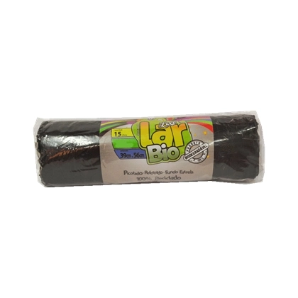 Saco Para Lixo Lixo Lar Roll Bio Preto 60unidade X