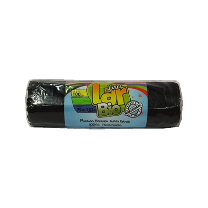 Saco Para Lixo Lixo Lar Roll Bio Preto 15unidade X