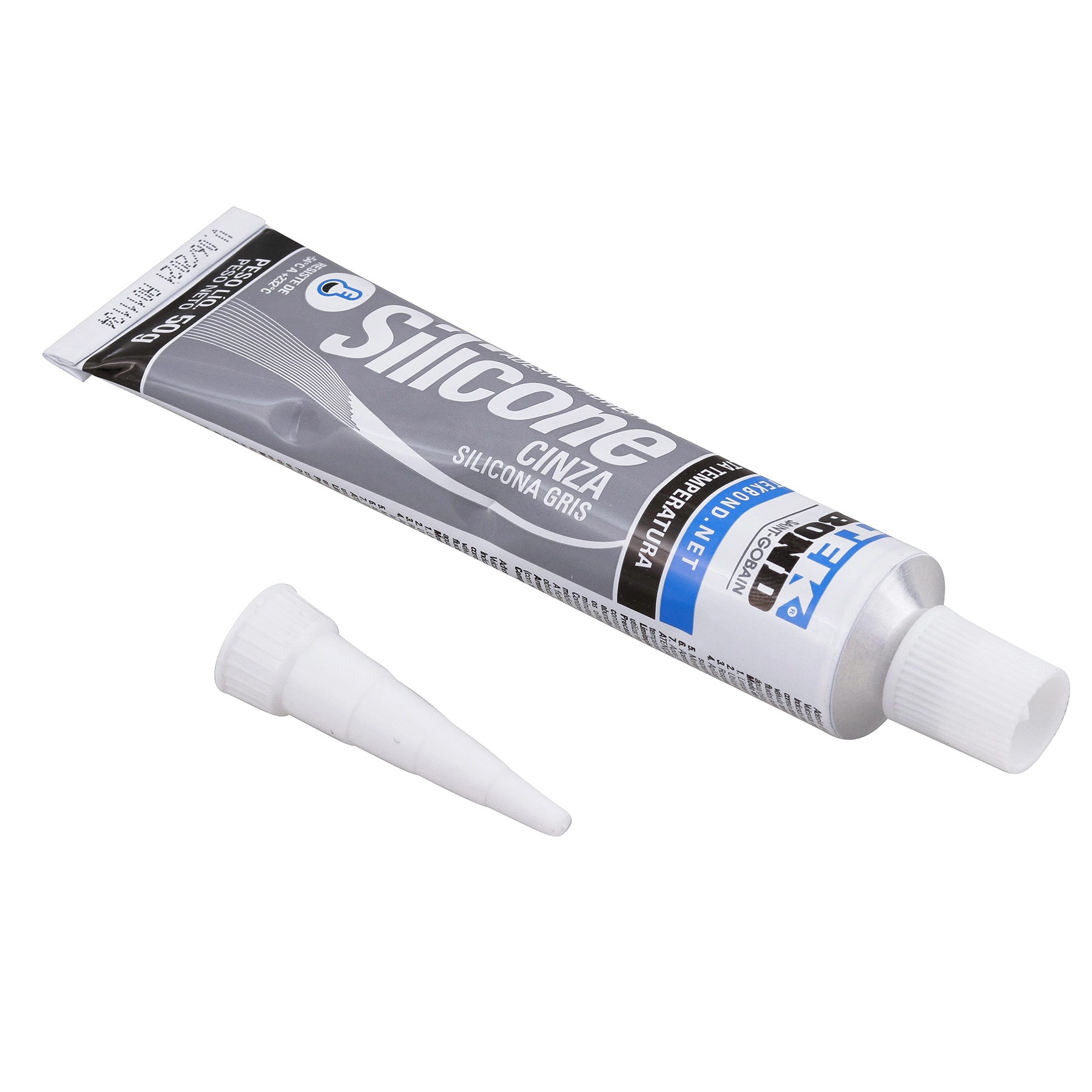 Silicone Adesivo para Uso Geral 50g Cinza