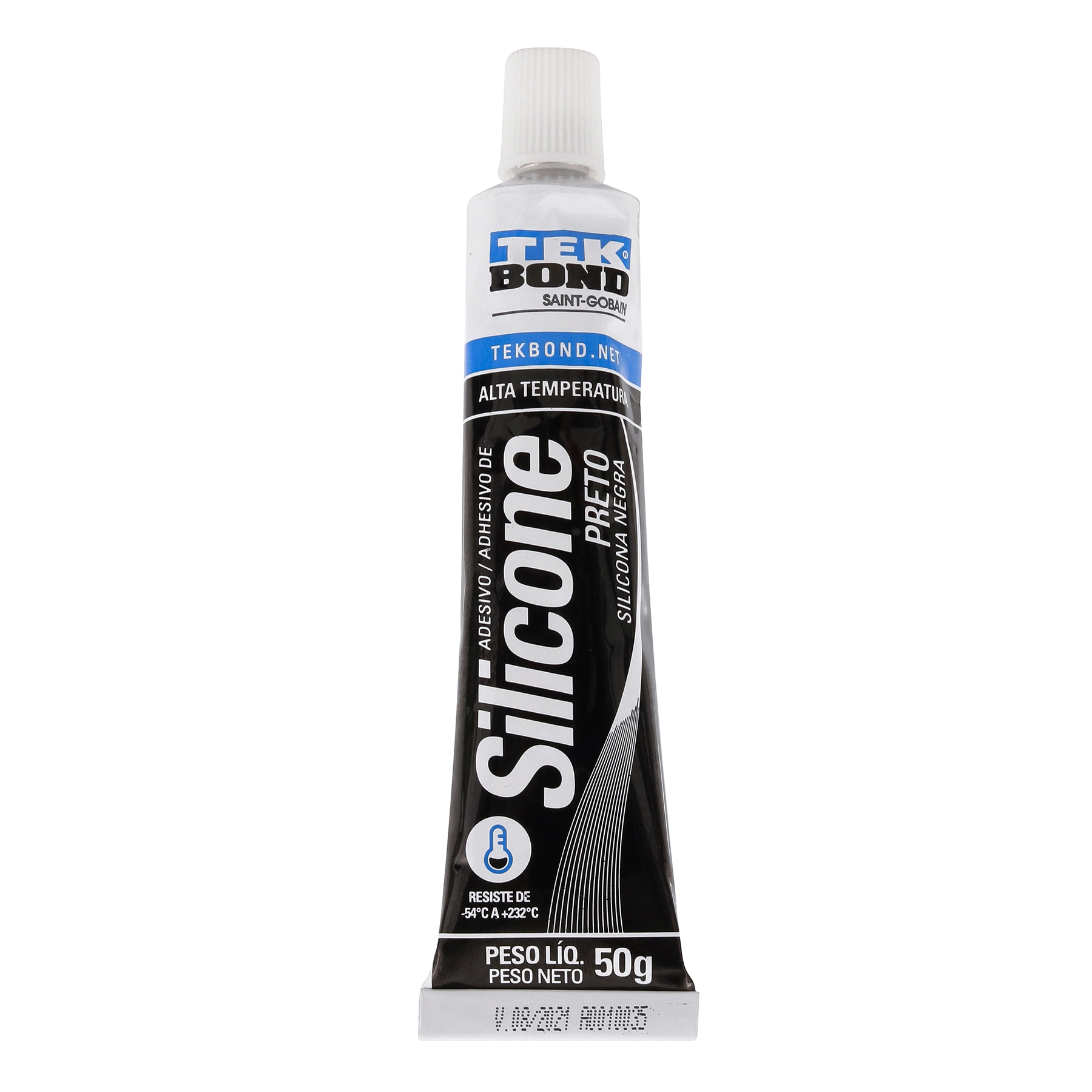 Silicone Adesivo para Uso Geral 50g Preto