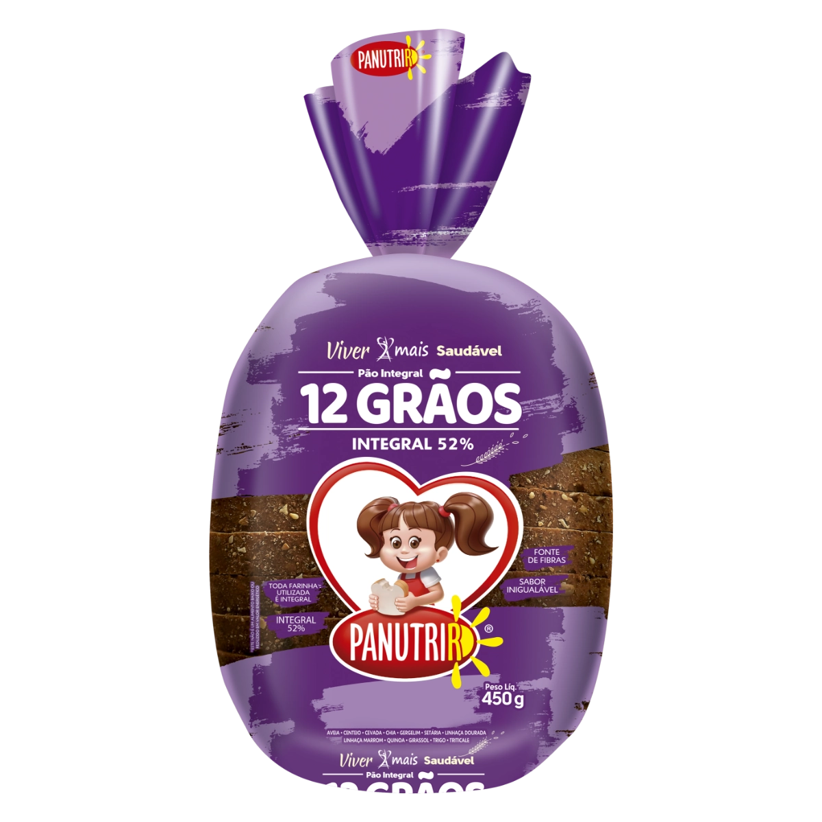 PAO 100P INT 12 GRAOS PANUTRIR 500G