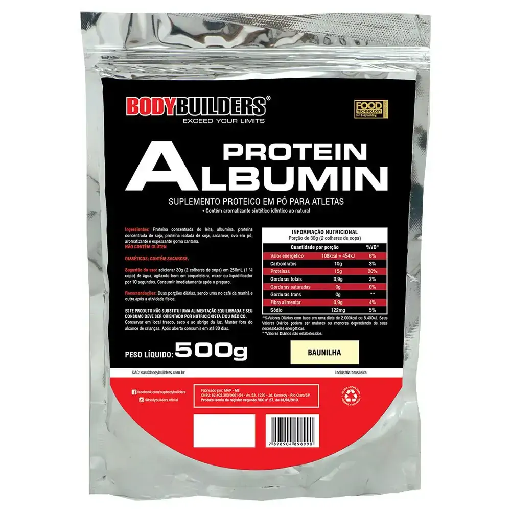 Albumin Protein Baunilha