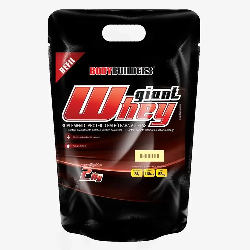 Giant Whey 2kg (REFIL) Baunilha Bodybuilders