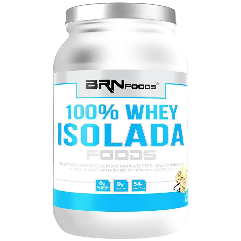100 Whey Isolada Foods 900g Baunilha Brn Foods