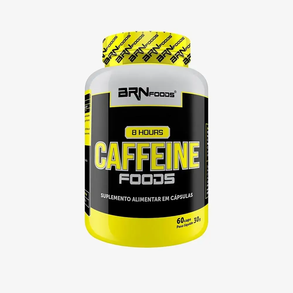 Cafeína- 8 Hours Caffeine Foods 60 Cáps ¿ BRNFOODS