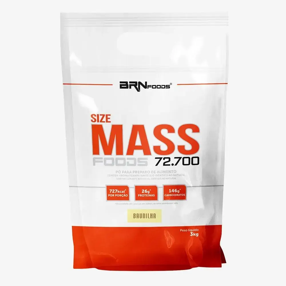 Size Mass Foods 72.700 3kg Baunilha ¿ BRNFOODS