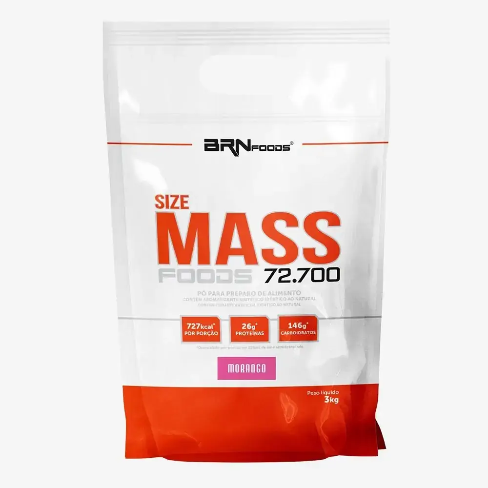 Size Mass Foods 72.700 3kg Morango ¿ BRNFOODS