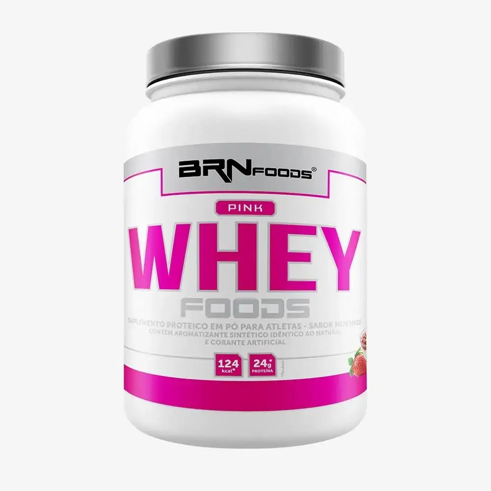 Pink Whey Protein Foods 900g Morango ¿ BRNFOODS