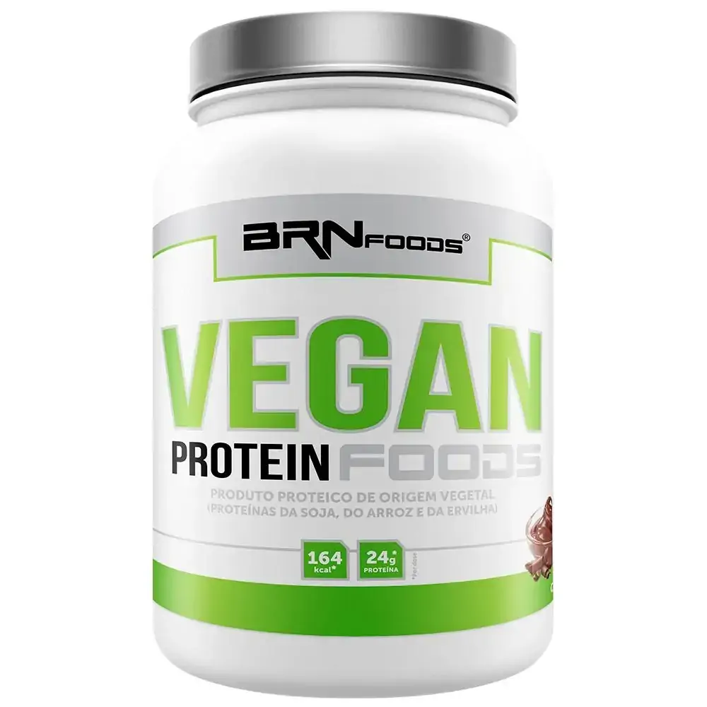 Proteína Vegana - VEGAN PROTEIN FOODS - 500 g - Sabor Chocolate ¿ BRNFOODS