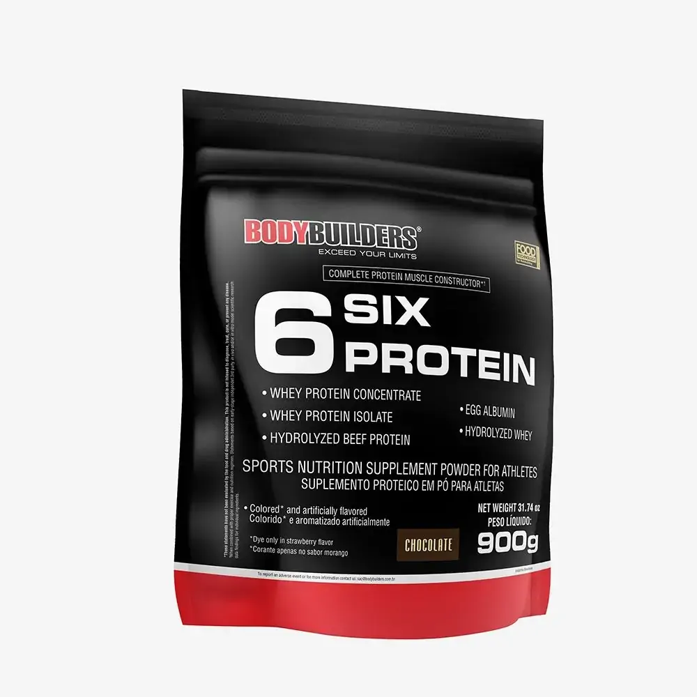 6 Six Protein 900g Chocolate Bodybuilders
