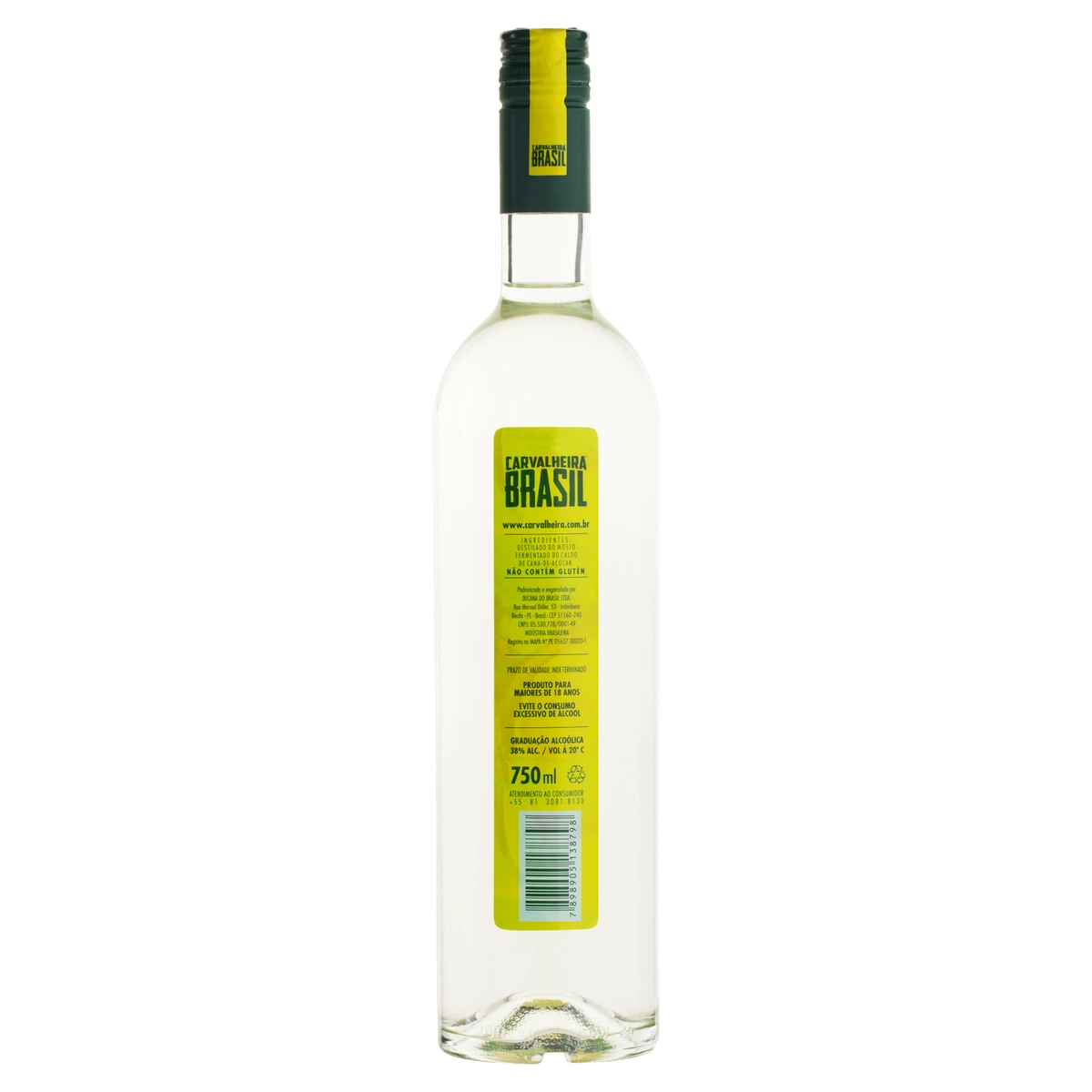 Cachaça De Alambique E Coluna Carvalheira Garrafa 750ml