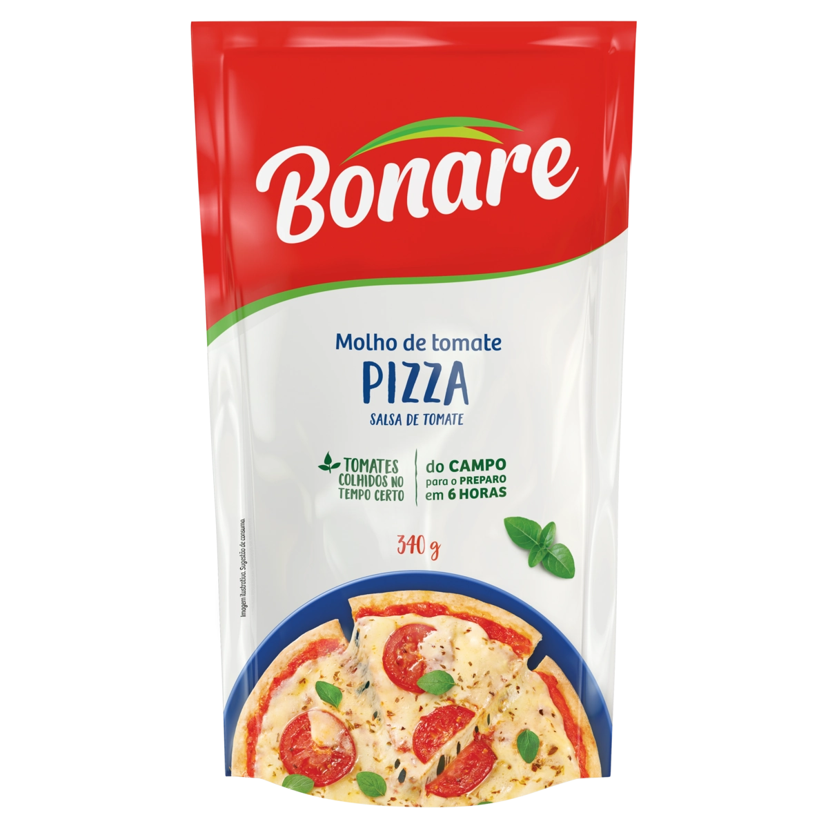 Molho De Tomate Pizza Bonare Sachê 340g