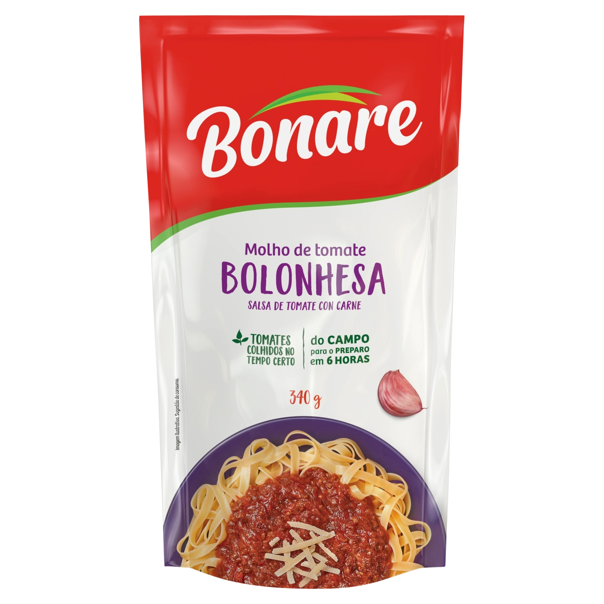 Molho De Tomate Bolonhesa Bonare Sachê 340g