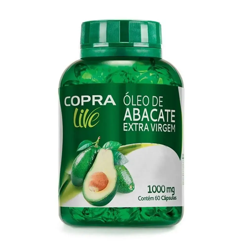 óleo De Abacate Extra Virgem 60 Cápsulas 1000mg Copra