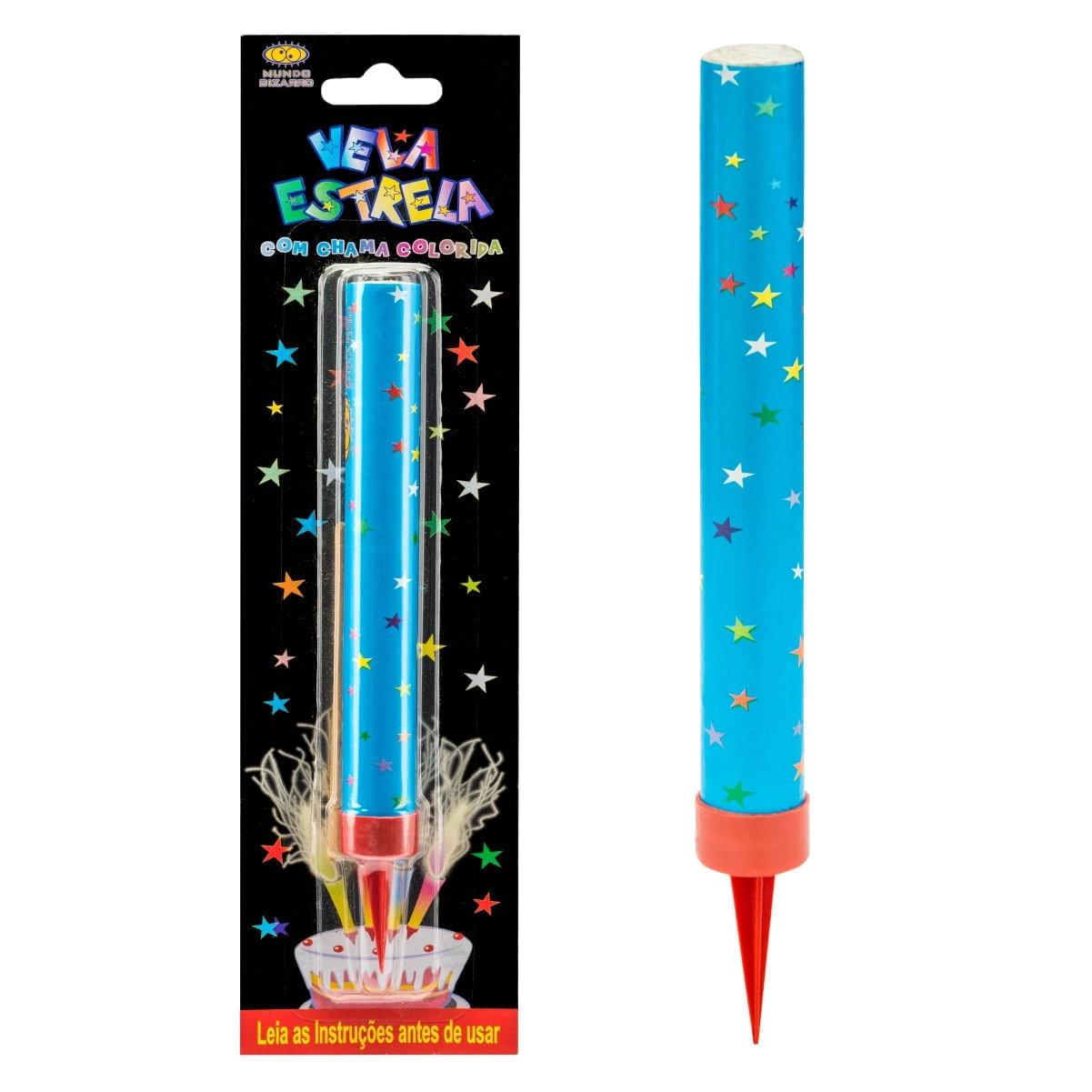 Vela Mundo Bizarro Estrela Azul