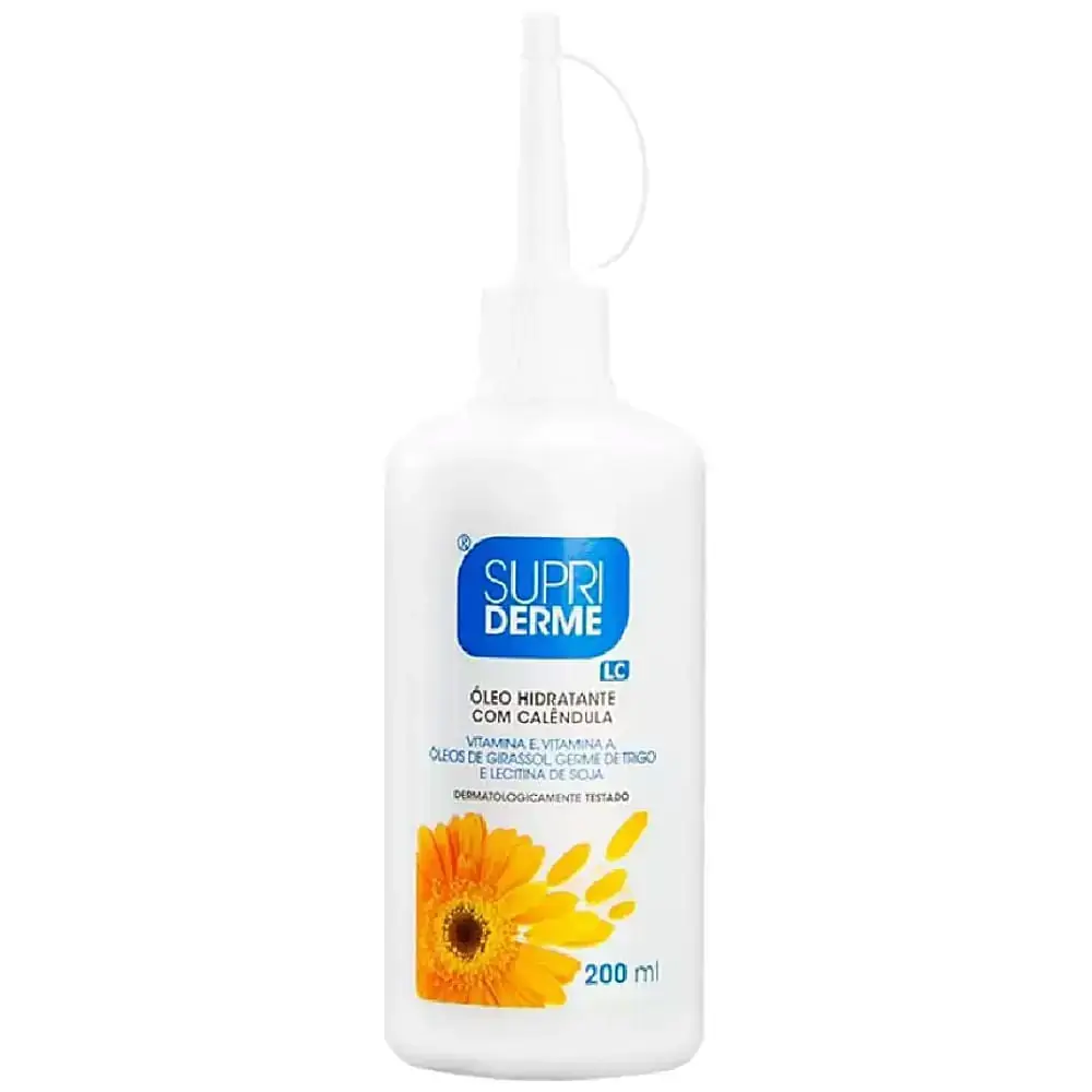 Supriderme Oleo Hidratante com Calendula 200ml - Supriderme Óleo Hidratente c/ Calêndula - 200ml