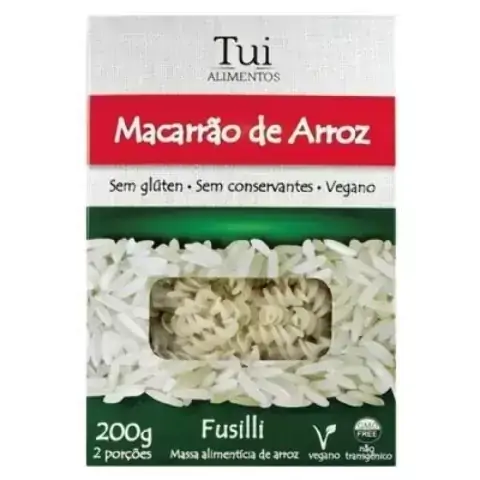Macarrão de Arroz Fusilli 200g - Tui Alimentos