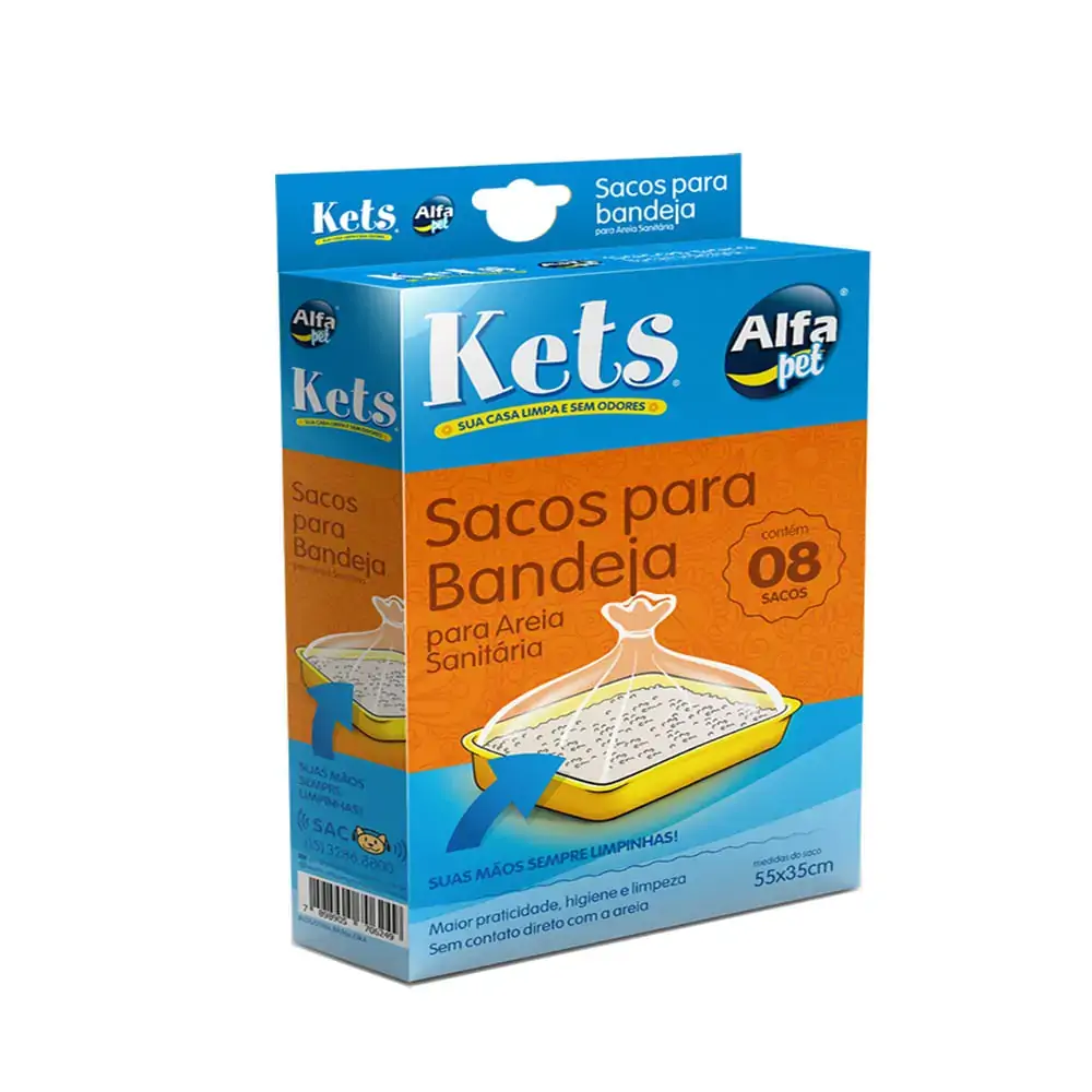 Saco Para Bandejas Kets Para Gatos 8 Unidades