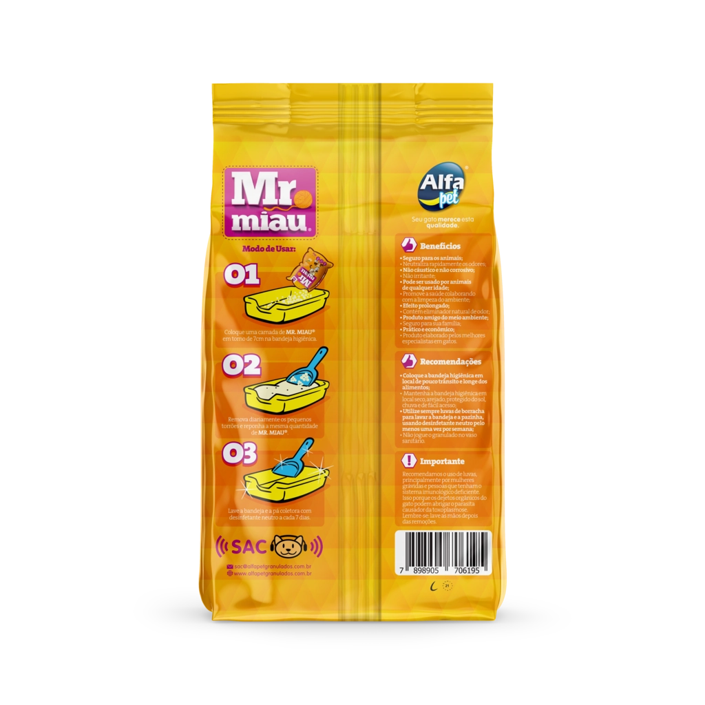 Areia Sanitaria Mr Miau 12kg