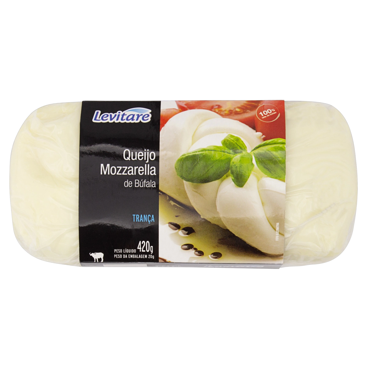 Queijo Mussarela De Búfala Trança Levitare 420g
