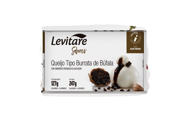 Queijo Tipo Burrata Levitare Alho Negro 127g