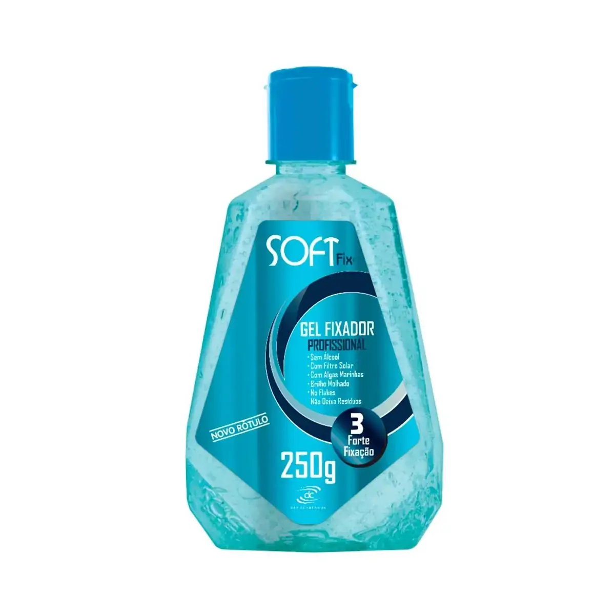 Gel Fixador Softfix 250g Fliptop Azul Unit