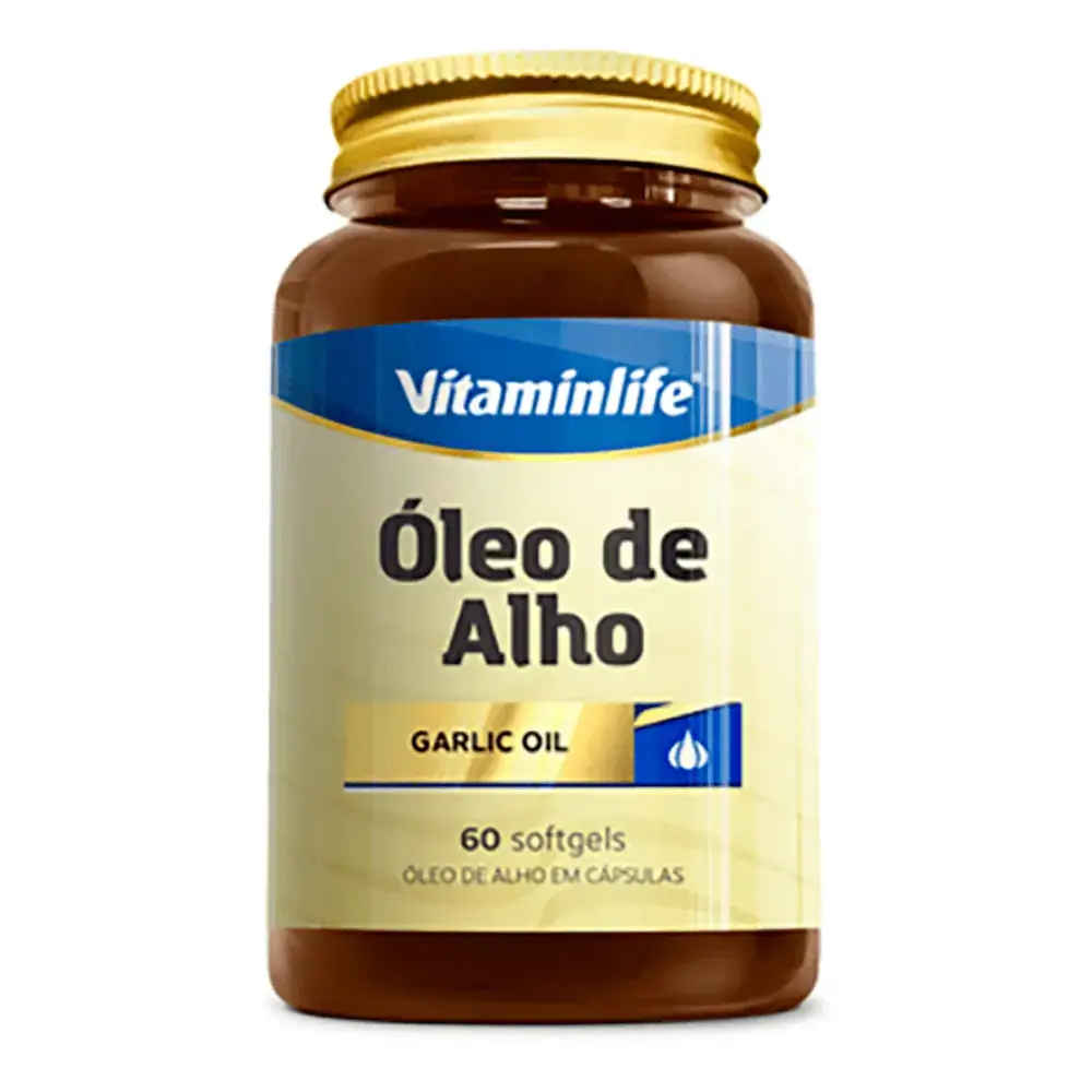 Óleo de Alho 250mg Vitaminlife 60 cápsulas Óleo de Alho 250 Mg 60caps - Vitaminlife
