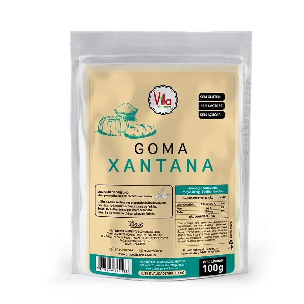 Goma Xantana 100g Vila Ervas