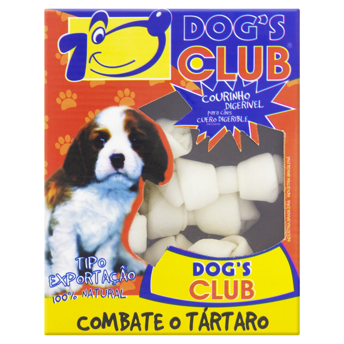 Courinho Mastigável Para Cães Dogs Club 10 Unidades